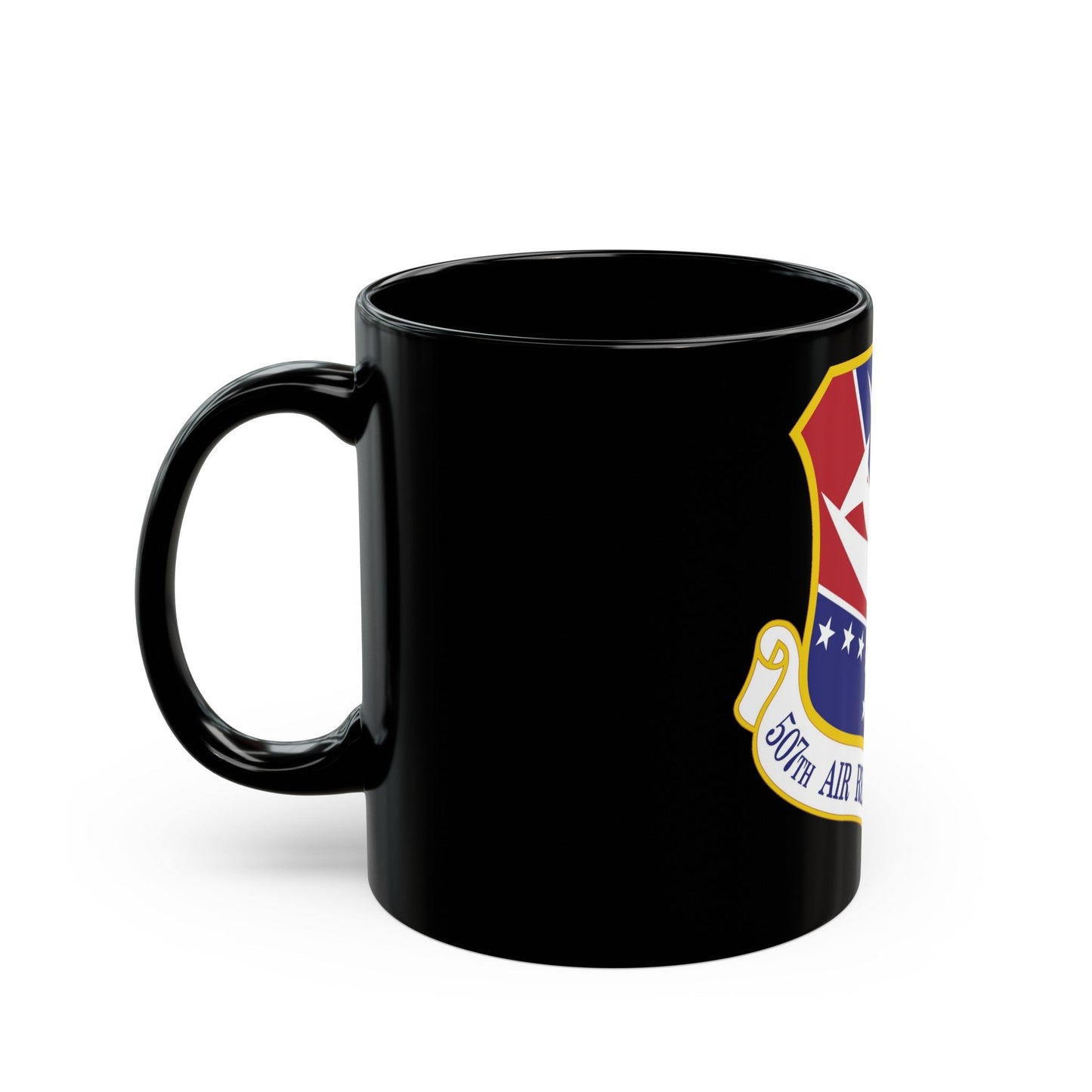 507th Air Refueling Wing (U.S. Air Force) Black Coffee Mug-The Sticker Space