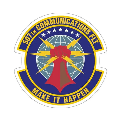 507th Communications Flight (U.S. Air Force) STICKER Vinyl Die-Cut Decal 3 Inch - The Sticker Space