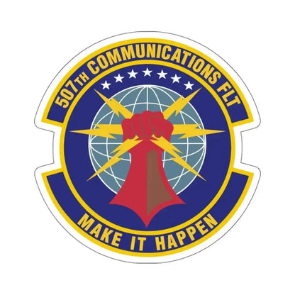 507th Communications Flight (U.S. Air Force) STICKER Vinyl Die-Cut Decal 4 Inch - The Sticker Space