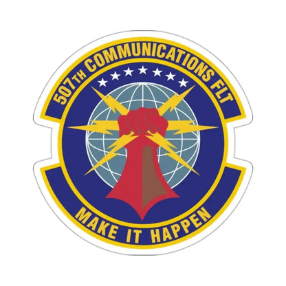 507th Communications Flight (U.S. Air Force) STICKER Vinyl Kiss-Cut Decal - The Sticker Space