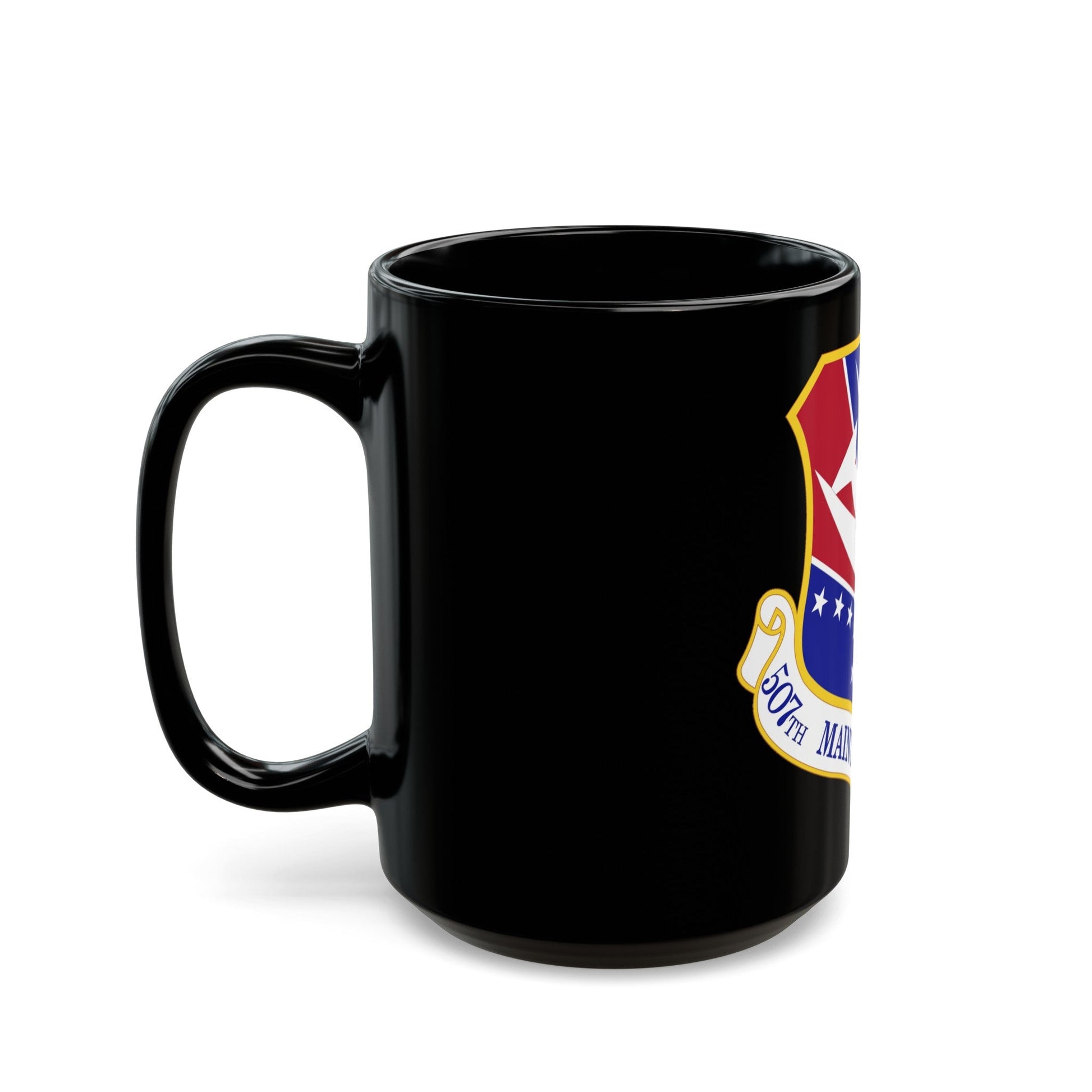 507th Maintenance Group (U.S. Air Force) Black Coffee Mug-The Sticker Space