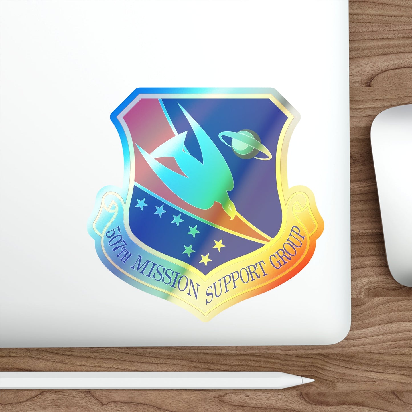 507th Mission Support Group (U.S. Air Force) Holographic STICKER Die-Cut Vinyl Decal-The Sticker Space