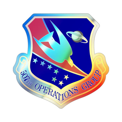 507th Operations Group (U.S. Air Force) Holographic STICKER Die-Cut Vinyl Decal-3 Inch-The Sticker Space