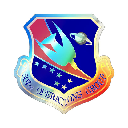 507th Operations Group (U.S. Air Force) Holographic STICKER Die-Cut Vinyl Decal-4 Inch-The Sticker Space