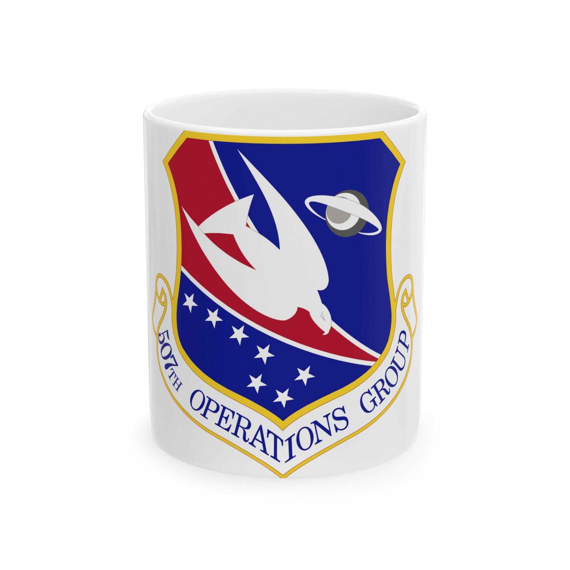 507th Operations Group (U.S. Air Force) White Coffee Mug-11oz-The Sticker Space
