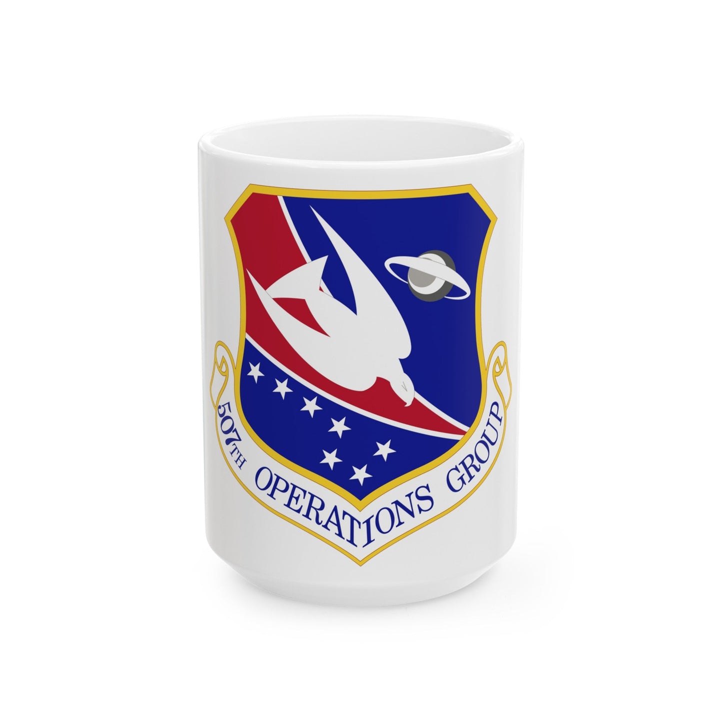 507th Operations Group (U.S. Air Force) White Coffee Mug-15oz-The Sticker Space