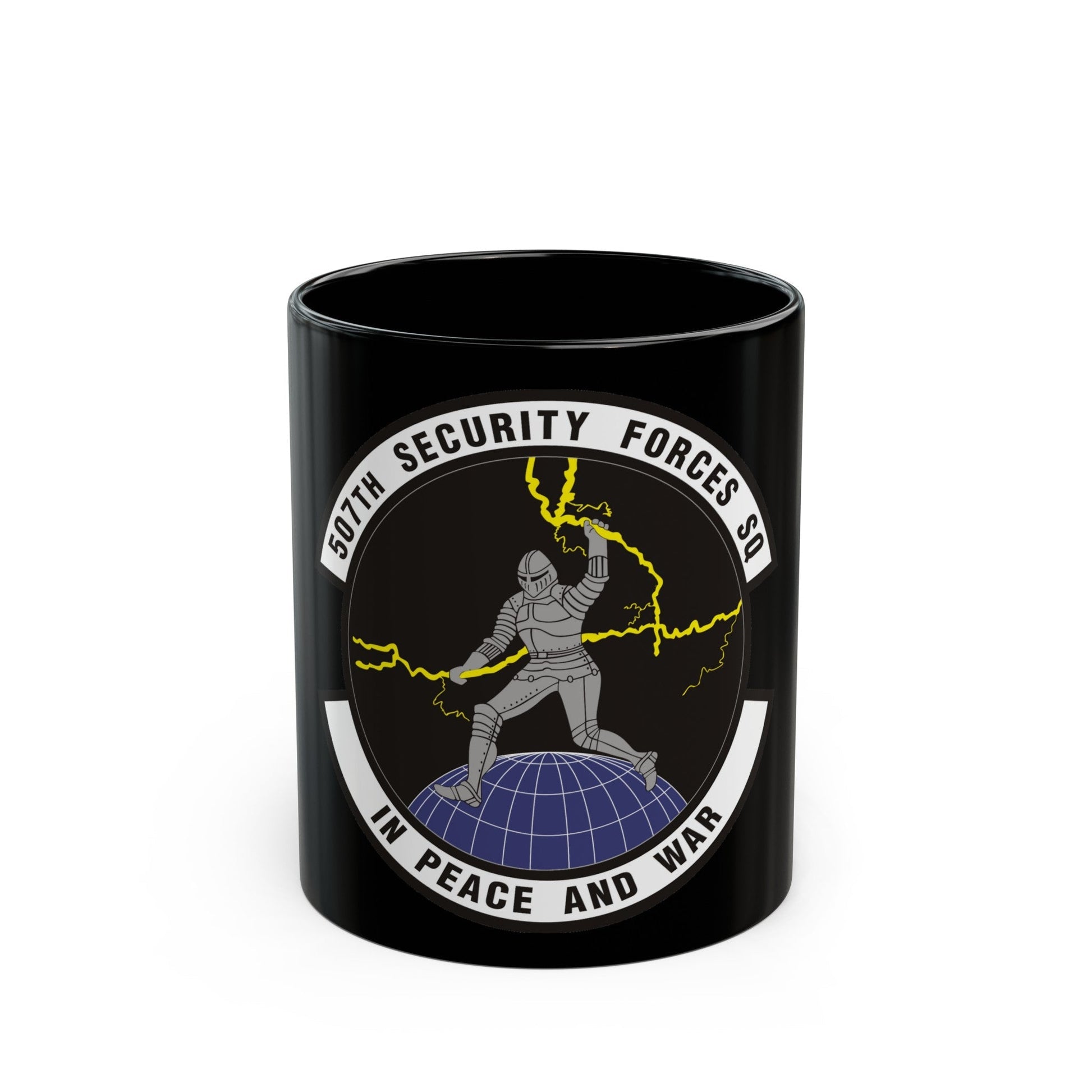 507th Security Forces Squadron (U.S. Air Force) Black Coffee Mug-11oz-The Sticker Space