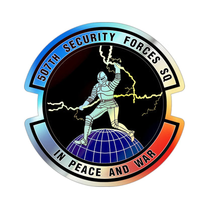 507th Security Forces Squadron (U.S. Air Force) Holographic STICKER Die-Cut Vinyl Decal-2 Inch-The Sticker Space