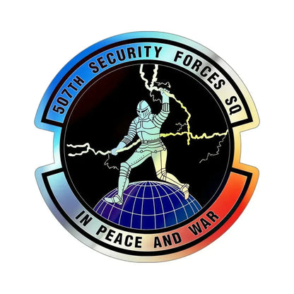 507th Security Forces Squadron (U.S. Air Force) Holographic STICKER Die-Cut Vinyl Decal - The Sticker Space