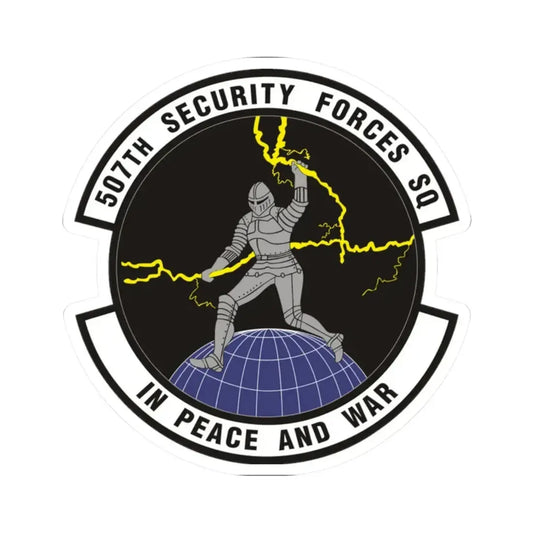 507th Security Forces Squadron (U.S. Air Force) STICKER Vinyl Kiss-Cut Decal 2 Inch White - The Sticker Space
