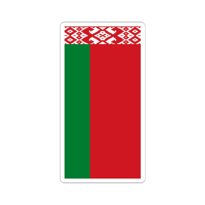 Flag of Belarus vertical (Belarus) STICKER Vinyl Kiss-Cut Decal