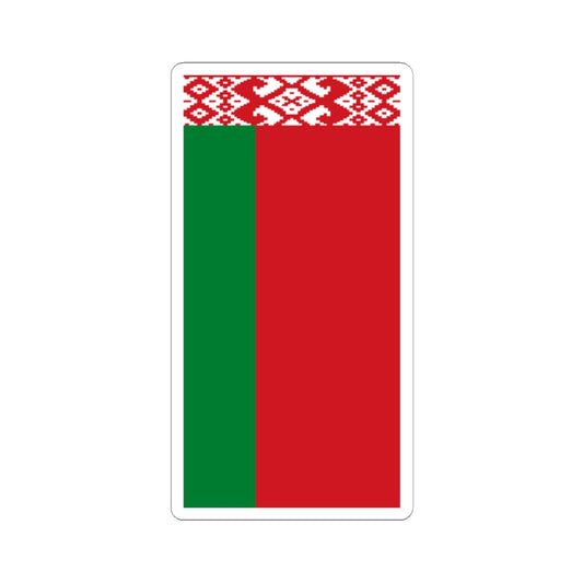 Flag of Belarus vertical (Belarus) STICKER Vinyl Kiss-Cut Decal