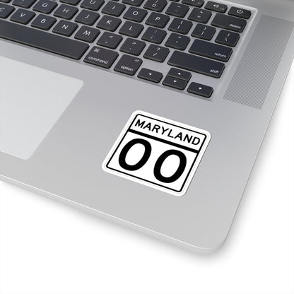 MD template (Maryland) (Road Sign) STICKER Vinyl Kiss-Cut Decal