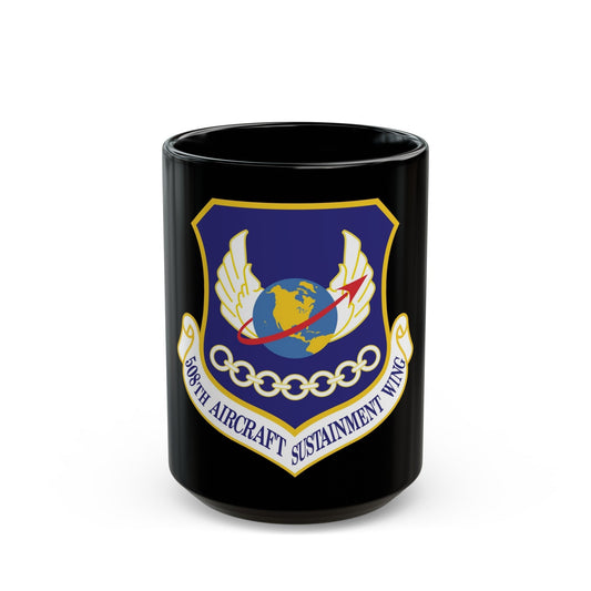 508th Aircraft Sustainment Wing (U.S. Air Force) Black Coffee Mug-15oz-The Sticker Space