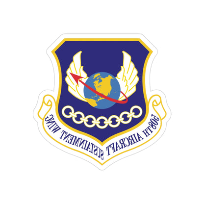 508th Aircraft Sustainment Wing (U.S. Air Force) REVERSE PRINT Transparent STICKER-3" × 3"-The Sticker Space