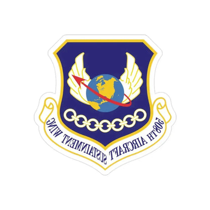 508th Aircraft Sustainment Wing (U.S. Air Force) REVERSE PRINT Transparent Die-Cut STICKER - The Sticker Space