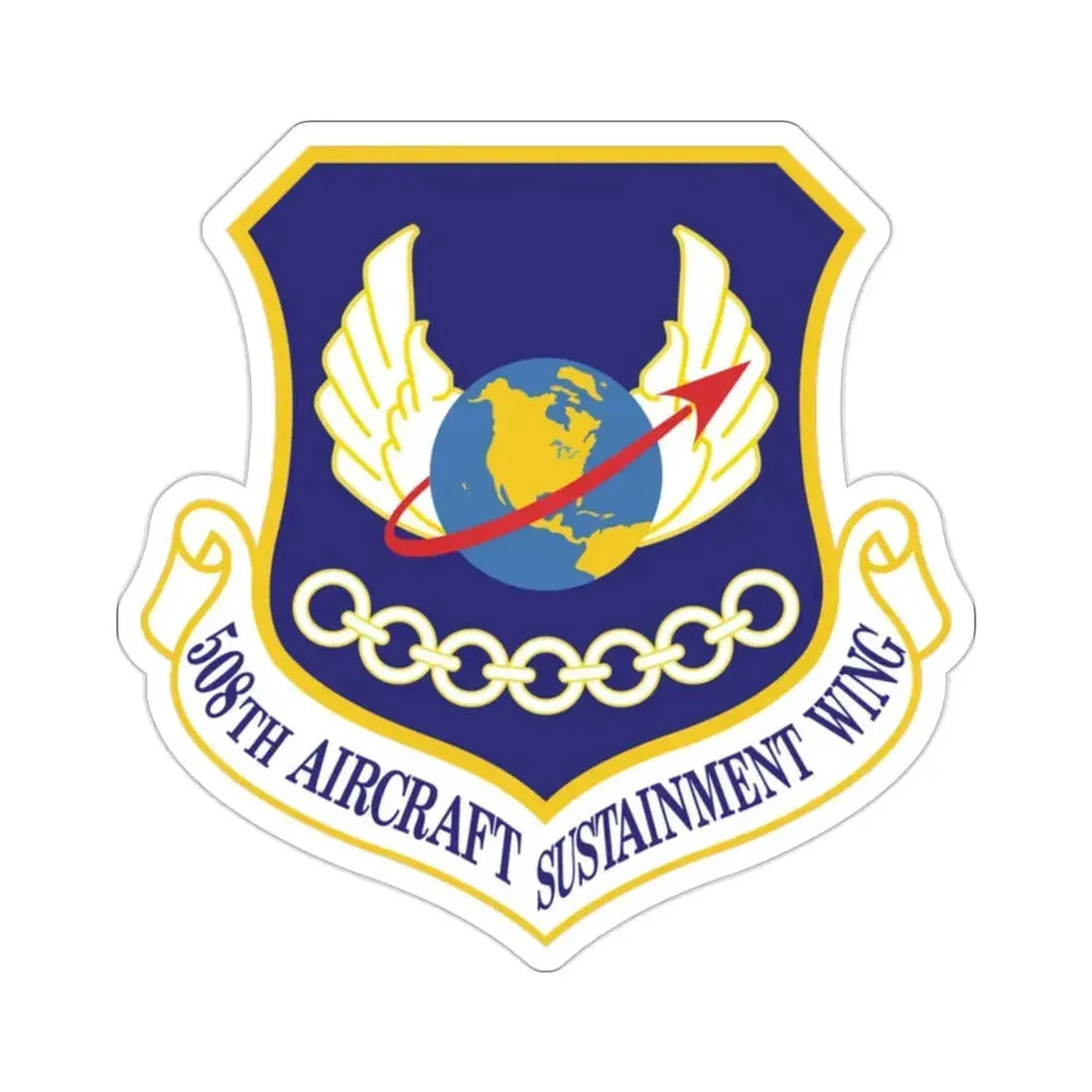 508th Aircraft Sustainment Wing (U.S. Air Force) STICKER Vinyl Die-Cut Decal 2 Inch - The Sticker Space
