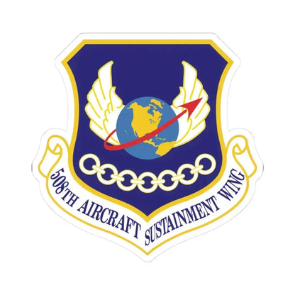 508th Aircraft Sustainment Wing (U.S. Air Force) STICKER Vinyl Kiss-Cut Decal 3 Inch White - The Sticker Space