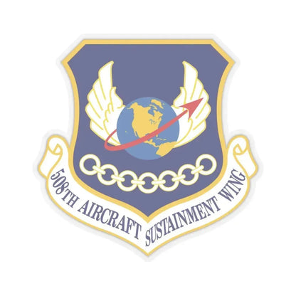 508th Aircraft Sustainment Wing (U.S. Air Force) STICKER Vinyl Kiss-Cut Decal 6 Inch Transparent - The Sticker Space