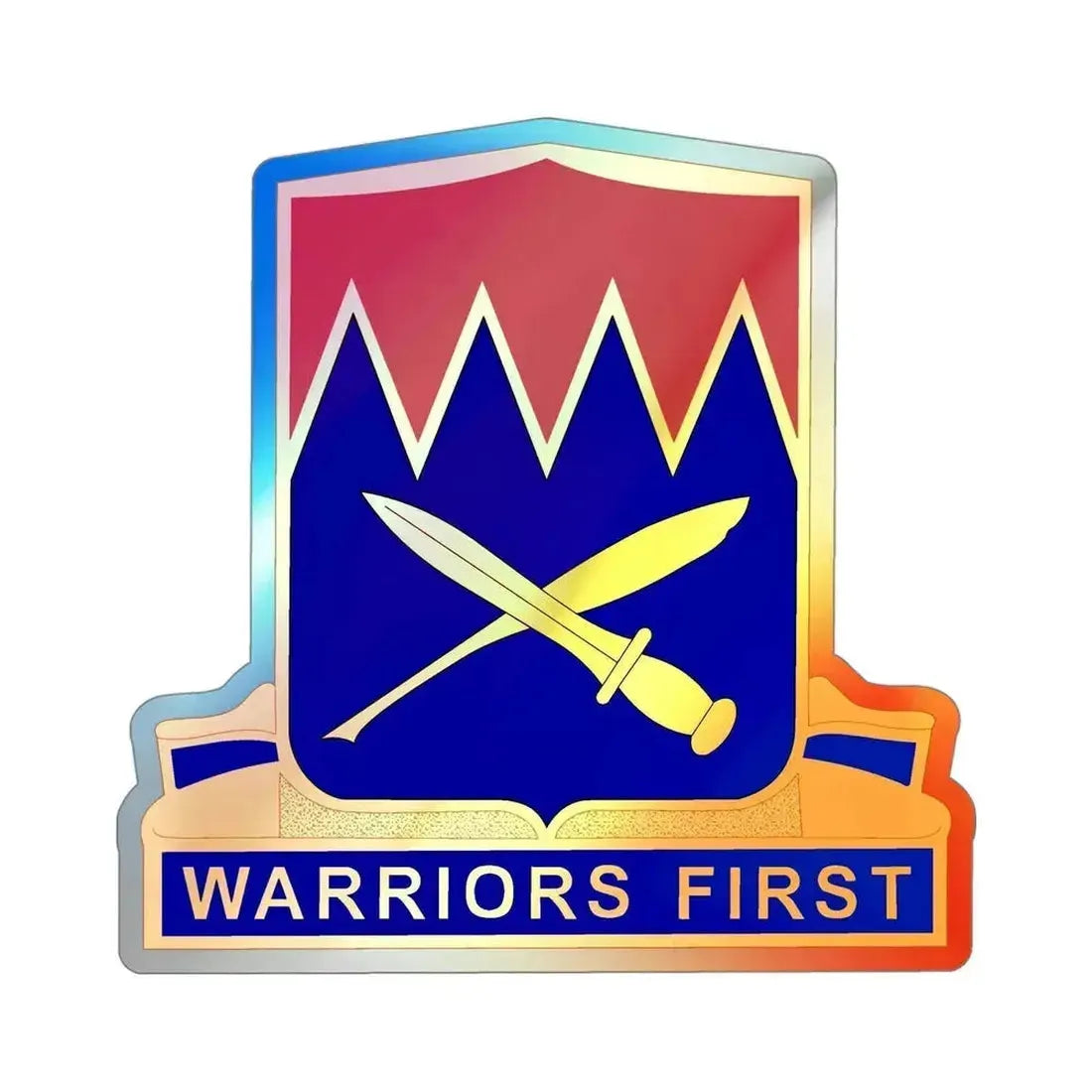 509 Personnel Services Battalion (U.S. Army) Holographic STICKER Die-Cut Vinyl Decal 4 Inch Holographic - The Sticker Space