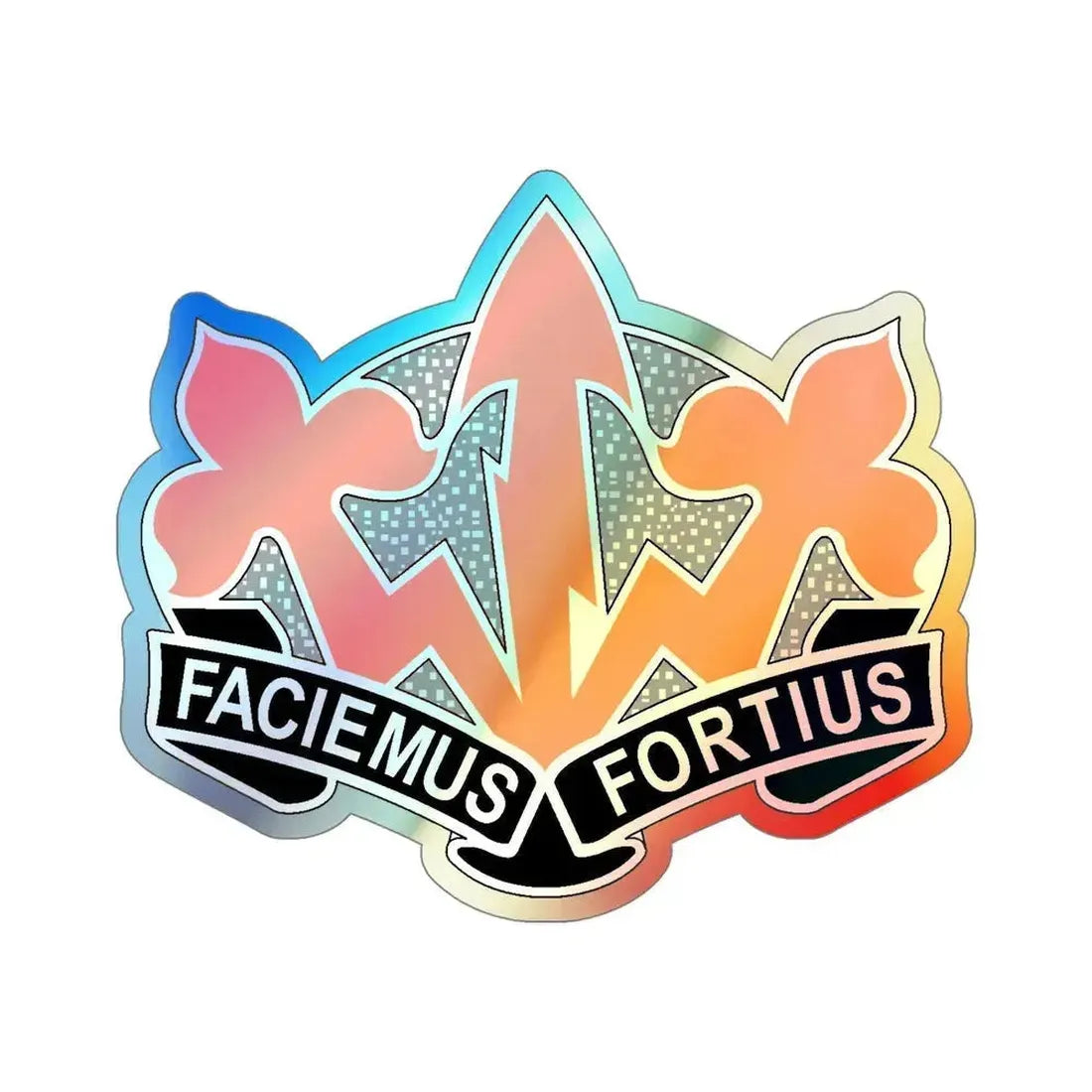 509 Signal Battalion (U.S. Army) Holographic STICKER Die-Cut Vinyl Decal 5 Inch Holographic - The Sticker Space