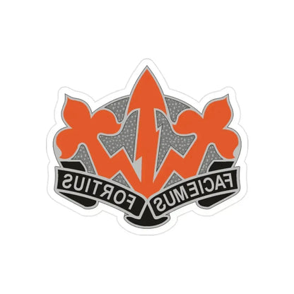 509 Signal Battalion (U.S. Army) REVERSE PRINT Transparent Die-Cut STICKER 2 Inch Die-Cut Transparent - The Sticker Space