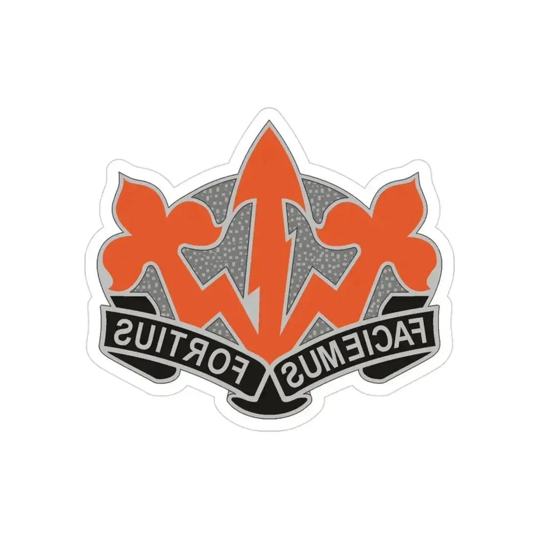 509 Signal Battalion (U.S. Army) REVERSE PRINT Transparent Die-Cut STICKER 3 Inch Die-Cut Transparent - The Sticker Space