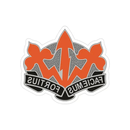 509 Signal Battalion (U.S. Army) REVERSE PRINT Transparent Die-Cut STICKER 3 Inch Die-Cut Transparent - The Sticker Space