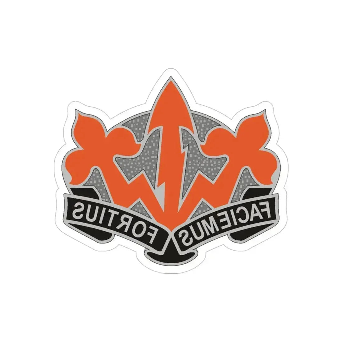 509 Signal Battalion (U.S. Army) REVERSE PRINT Transparent Die-Cut STICKER 4 Inch Die-Cut Transparent - The Sticker Space