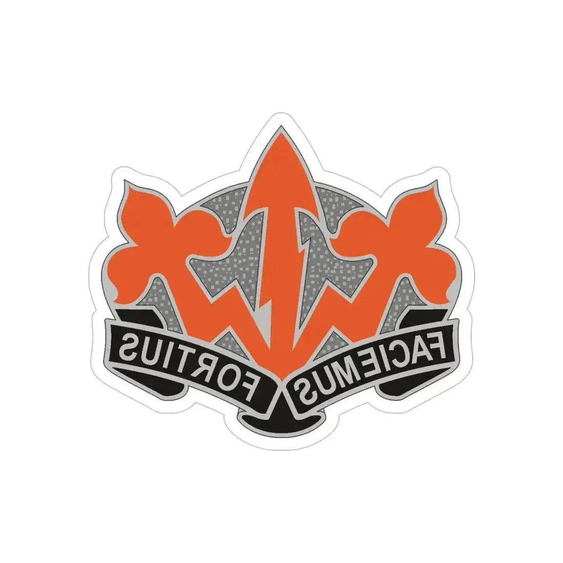 509 Signal Battalion (U.S. Army) REVERSE PRINT Transparent Die-Cut STICKER 5 Inch Die-Cut Transparent - The Sticker Space