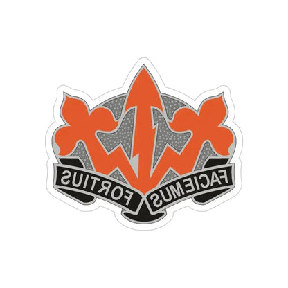 509 Signal Battalion (U.S. Army) REVERSE PRINT Transparent Die-Cut STICKER 6 Inch Die-Cut Transparent - The Sticker Space