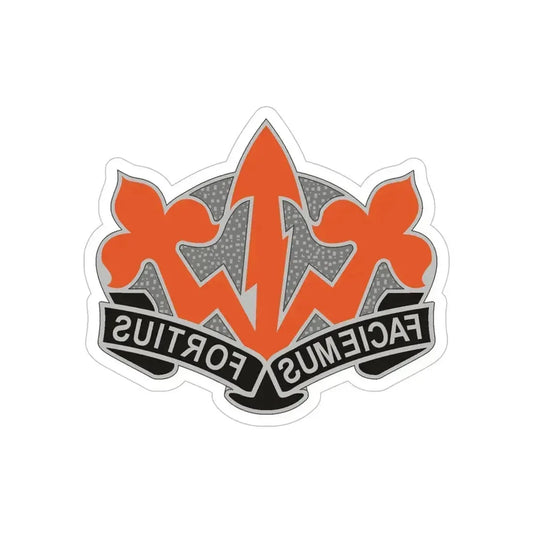 509 Signal Battalion (U.S. Army) REVERSE PRINT Transparent Die-Cut STICKER 6 Inch Die-Cut Transparent - The Sticker Space