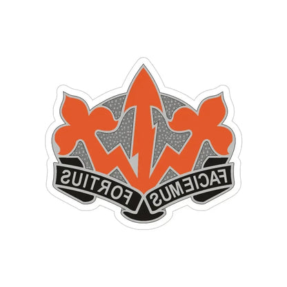 509 Signal Battalion (U.S. Army) REVERSE PRINT Transparent Die-Cut STICKER - The Sticker Space