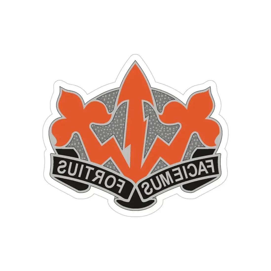 509 Signal Battalion (U.S. Army) REVERSE PRINT Transparent Die-Cut STICKER - The Sticker Space