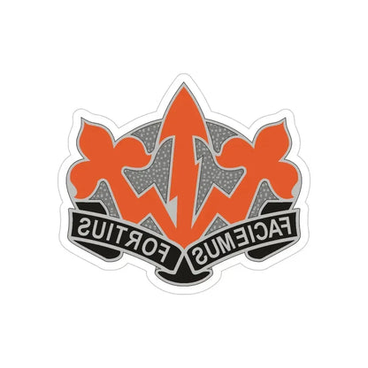 509 Signal Battalion (U.S. Army) REVERSE PRINT Transparent Die-Cut STICKER - The Sticker Space