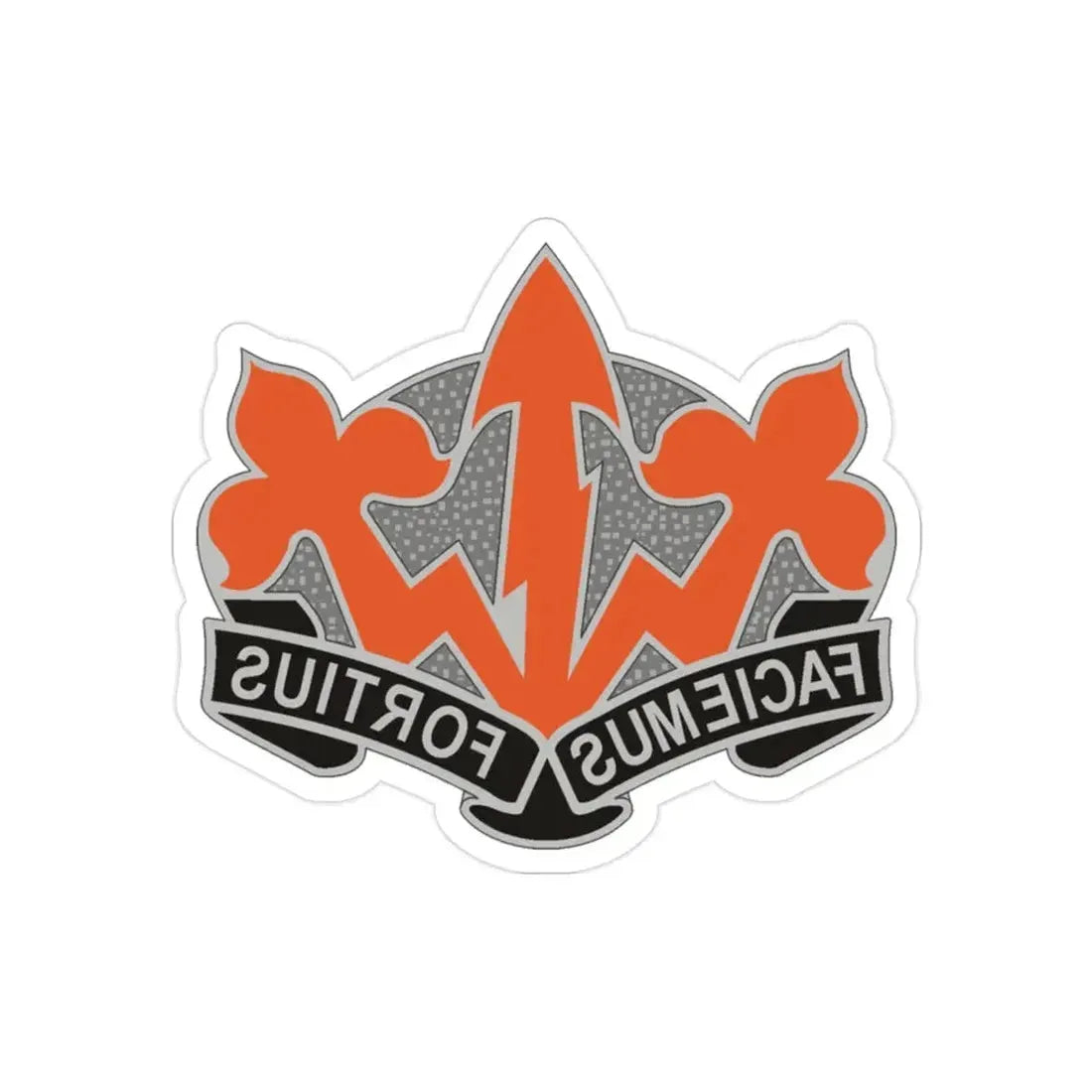 509 Signal Battalion (U.S. Army) REVERSE PRINT Transparent Die-Cut STICKER - The Sticker Space