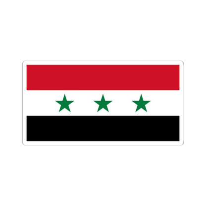 Flag of Syria 1963-1972 (Syria) STICKER Vinyl Kiss-Cut Decal