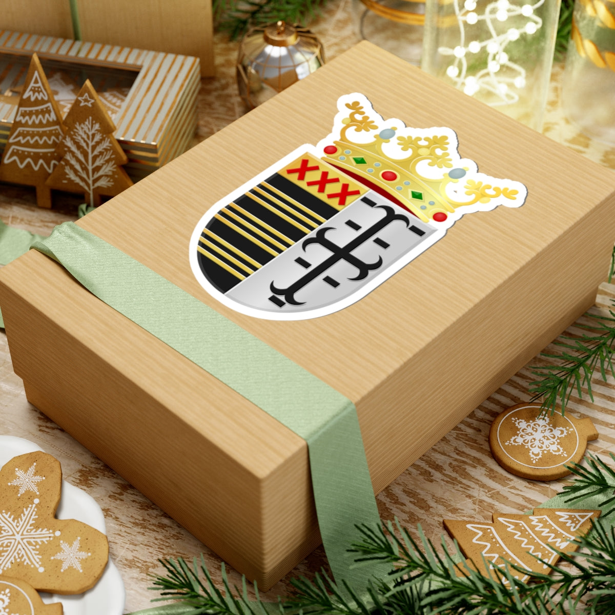 Asten wapen (Netherlands) (Coat of Arms) STICKER Vinyl Kiss-Cut Decal