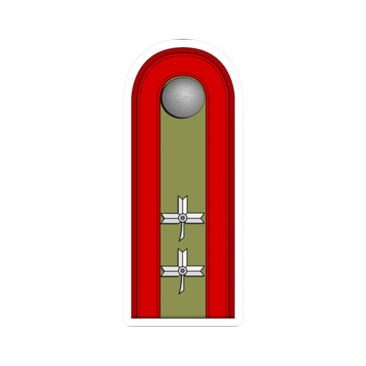 Croatia HOS OR 4 (Croatia) (Military Rank) STICKER Vinyl Kiss-Cut Decal