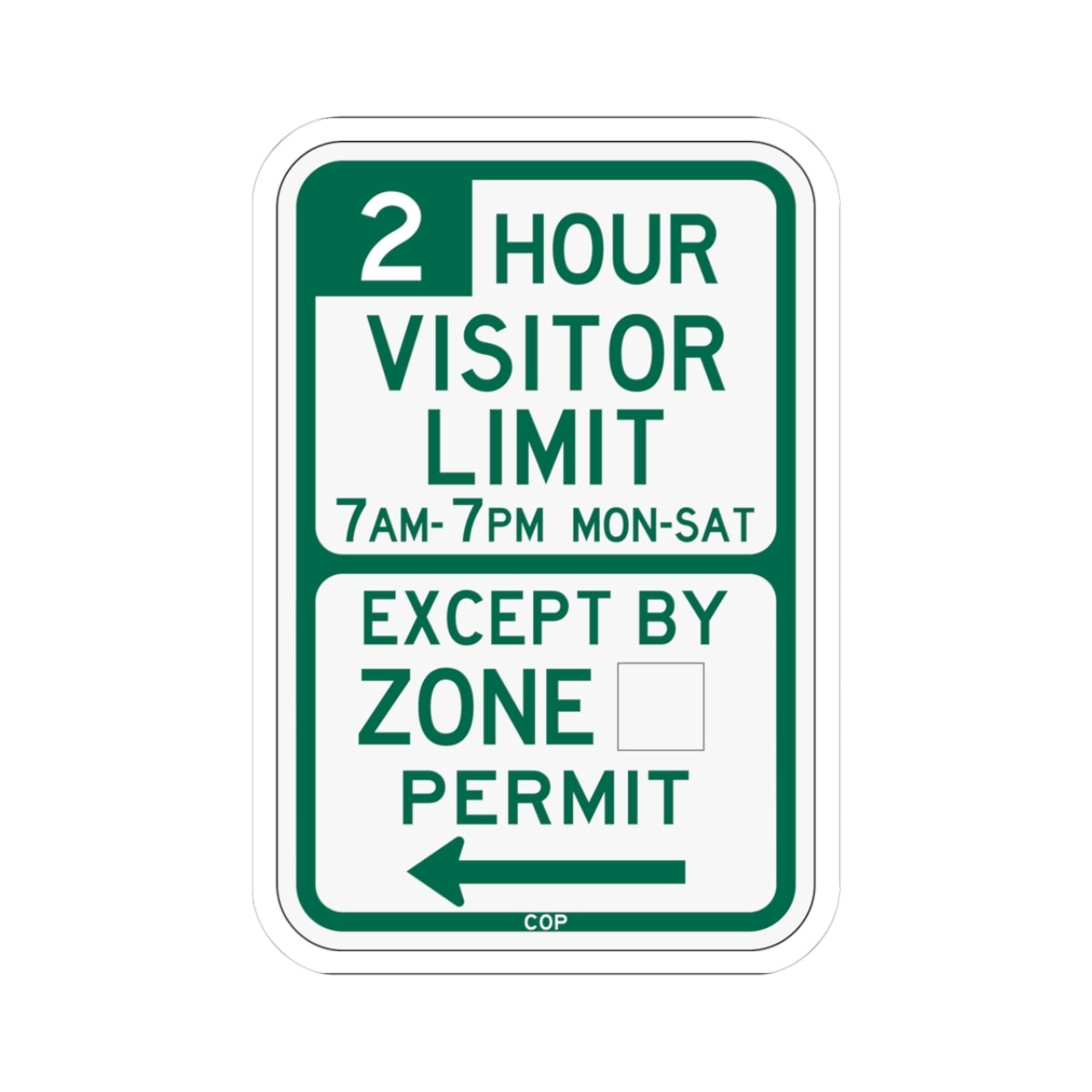 PBOT Road sign P4452L (Oregon) (Road Sign) STICKER Vinyl Kiss-Cut Decal