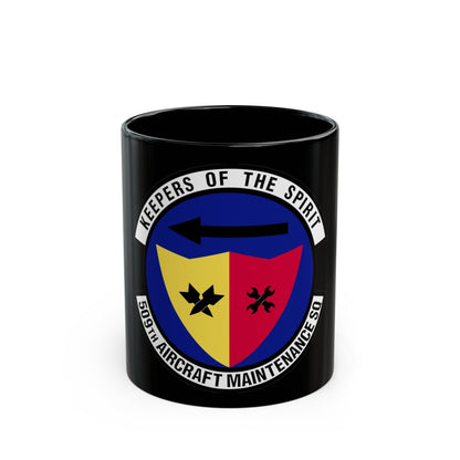 509th Aircraft Maintenance Squadron (U.S. Air Force) Black Coffee Mug-11oz-The Sticker Space