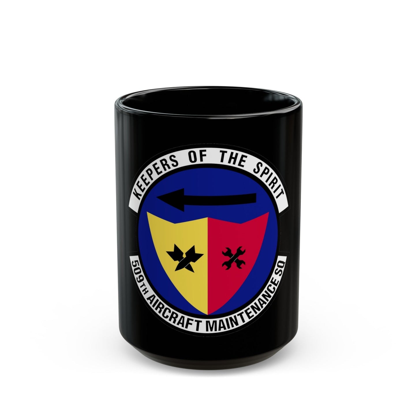 509th Aircraft Maintenance Squadron (U.S. Air Force) Black Coffee Mug-15oz-The Sticker Space