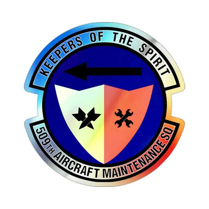 509th Aircraft Maintenance Squadron (U.S. Air Force) Holographic STICKER Die-Cut Vinyl Decal 2 Inch Holographic - The Sticker Space