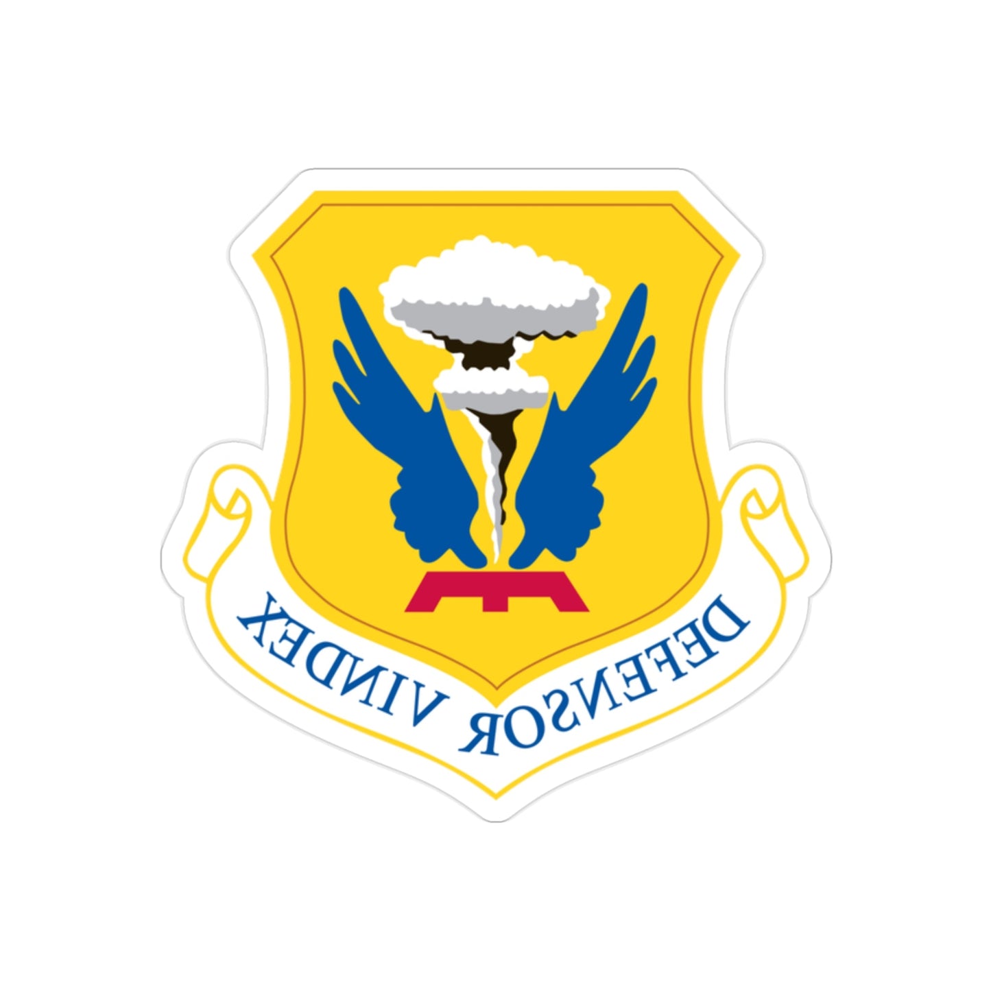 509th Bomb Wing (U.S. Air Force) REVERSE PRINT Transparent STICKER-2" × 2"-The Sticker Space