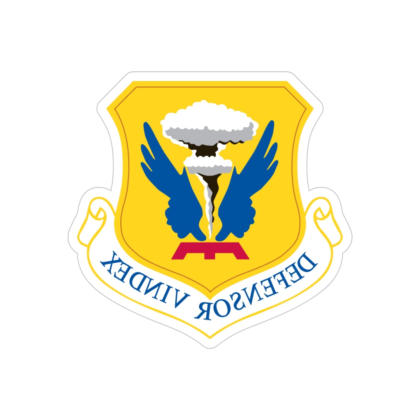 509th Bomb Wing (U.S. Air Force) REVERSE PRINT Transparent STICKER-4" × 4"-The Sticker Space