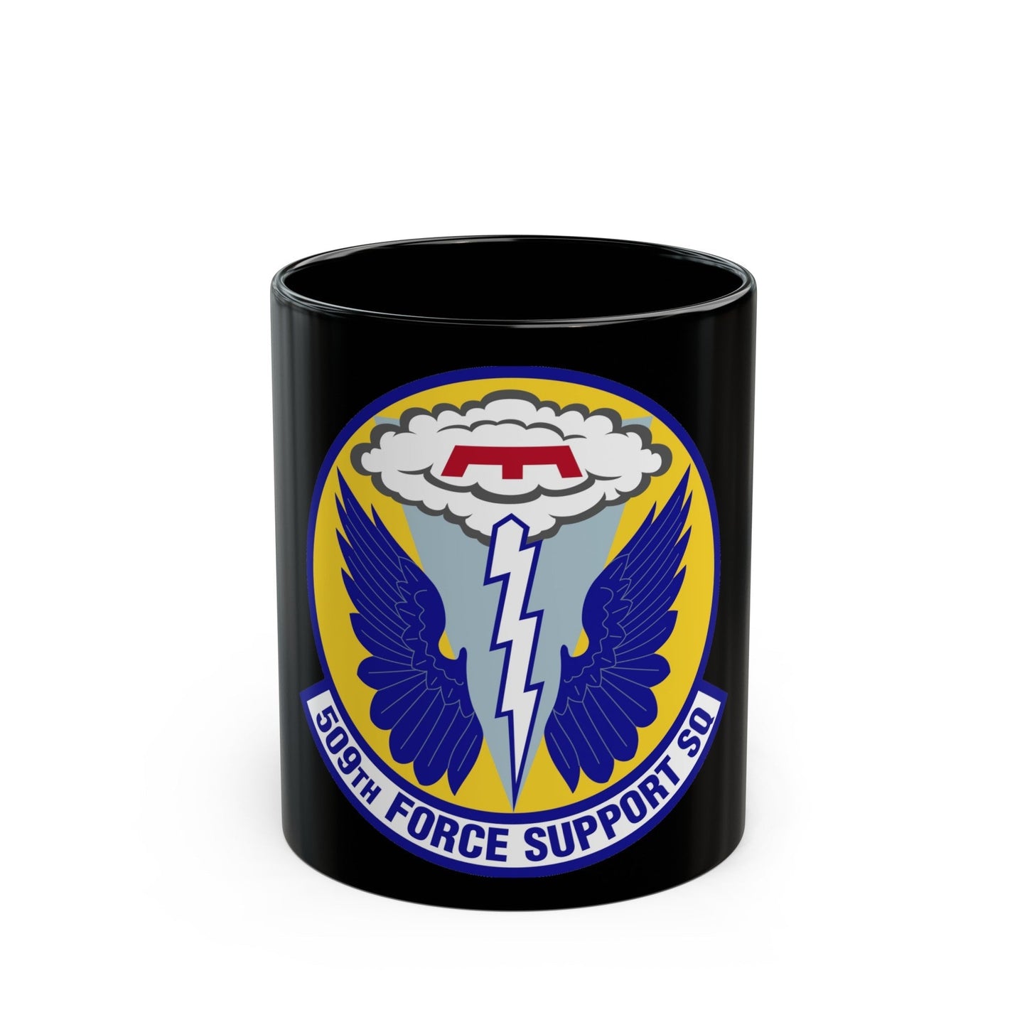 509th Force Support Squadron (U.S. Air Force) Black Coffee Mug-11oz-The Sticker Space