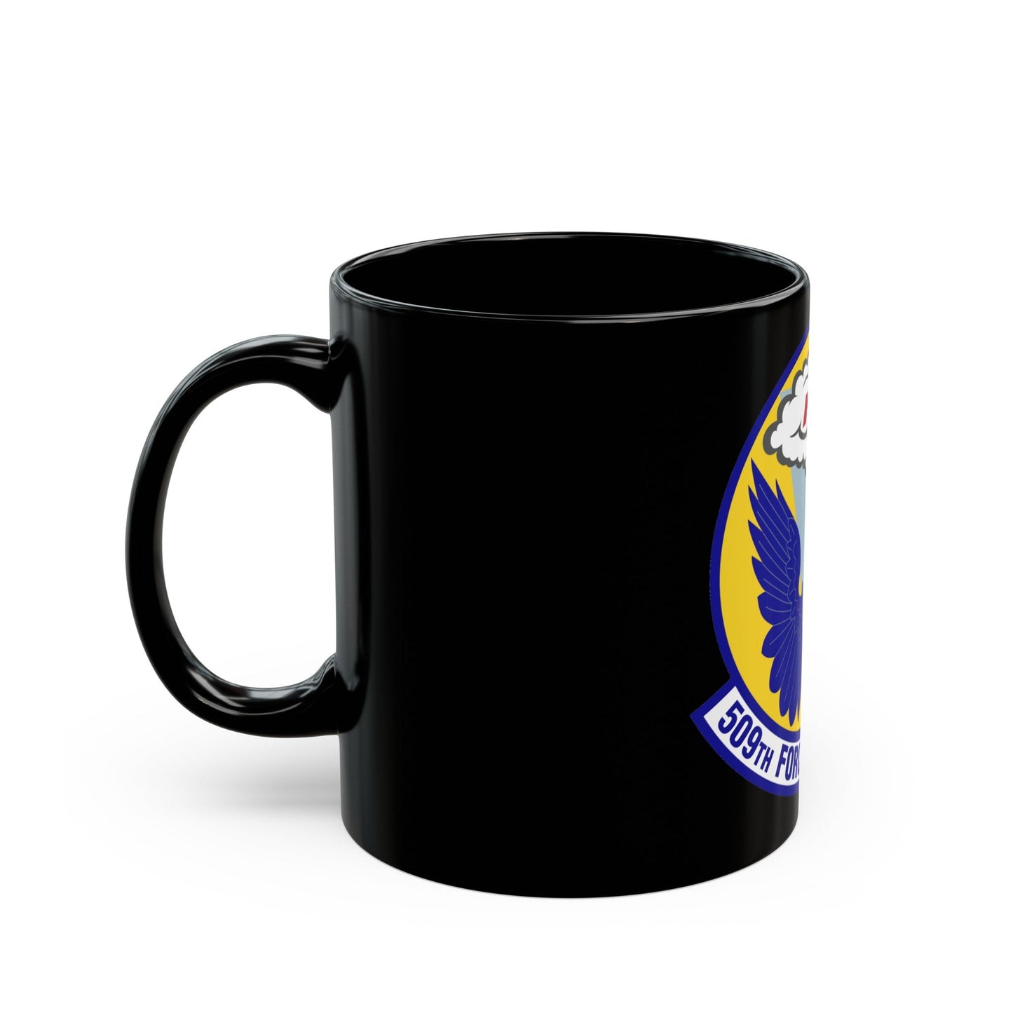 509th Force Support Squadron (U.S. Air Force) Black Coffee Mug-The Sticker Space