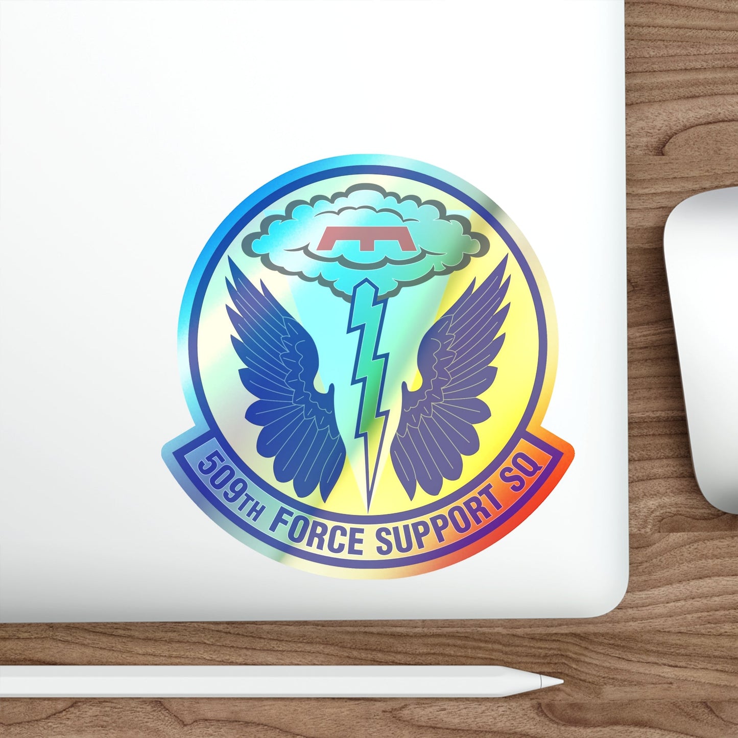 509th Force Support Squadron (U.S. Air Force) Holographic STICKER Die-Cut Vinyl Decal-The Sticker Space