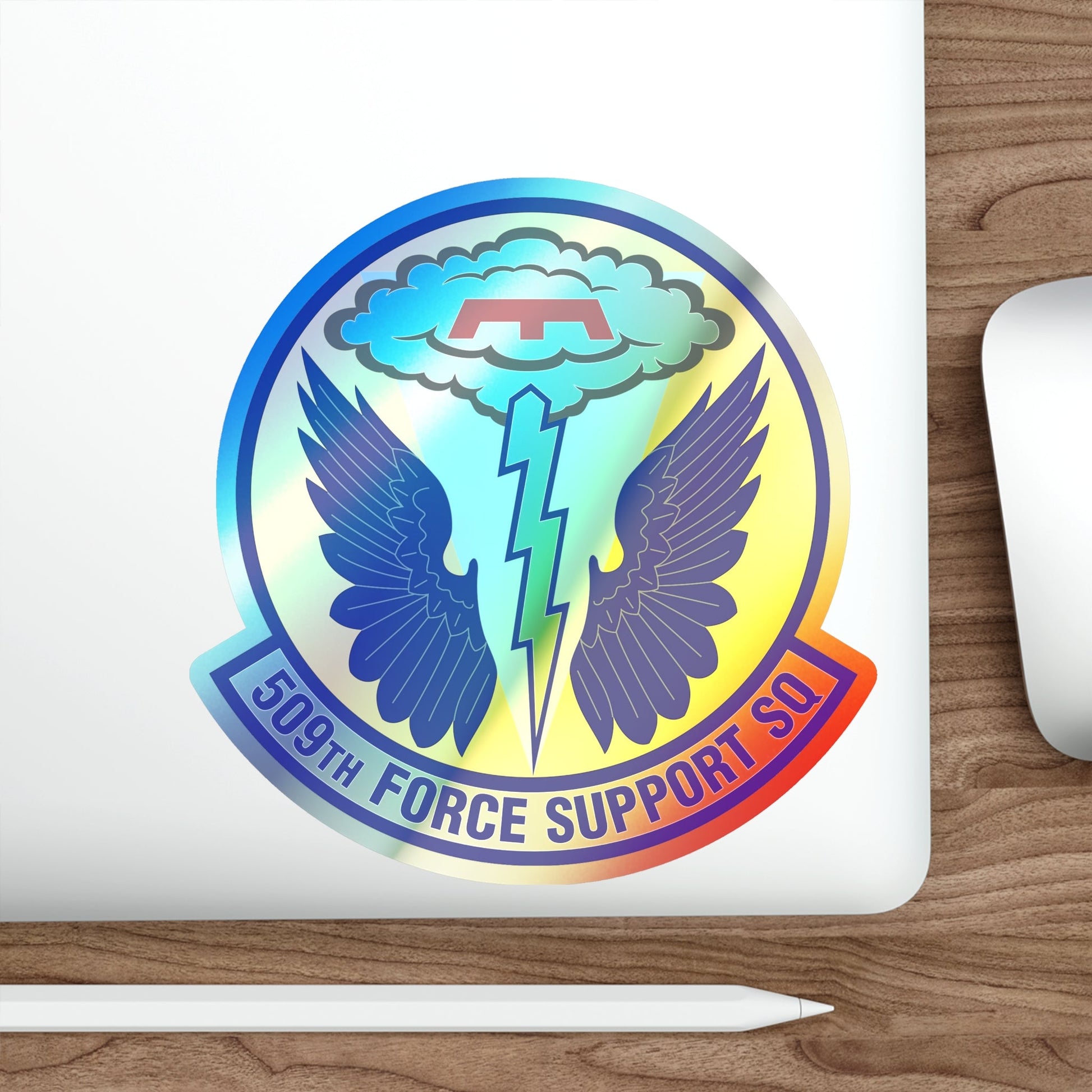 509th Force Support Squadron (U.S. Air Force) Holographic STICKER Die-Cut Vinyl Decal-The Sticker Space