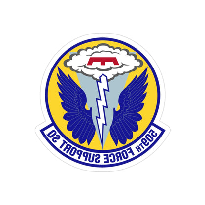 509th Force Support Squadron (U.S. Air Force) REVERSE PRINT Transparent STICKER-2 Inch-The Sticker Space